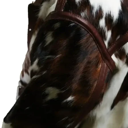 Buy Cowhide Colorblock Fur Leather Jacket For Men And Women webp