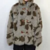 Buy Cowhide Grey And Green Fur Leather Jacket For Men And Women.webp
