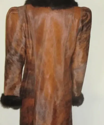 Buy Cowhide Unique Brown Leather Fur Leather Coat For Men And Women 1.webp