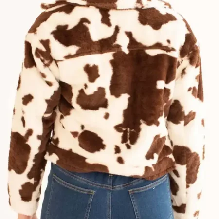 Buy Cowhide fur Brown And White leather Jacket For Men And Women 1 webp