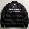 Buy George Russell Mercedes Amg F1 2024 Team Insulated Black Bomber Jacket For Sale Men And Women
