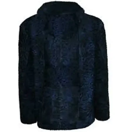 Buy Now Dark Blue Persian Lamb Fur Mink Fur Collar Coat For Men And Women webp