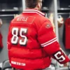 Buy Now OFF Season Kristin Juszczyk 49ers Red Puffer Jacket For Unisex 659x800