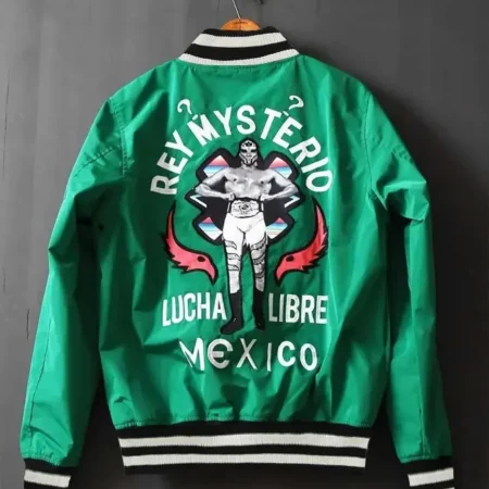Buy Rey Mysterio 619 Mexico Stadium Varsity Jacket Back