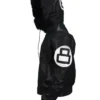 Buy Unisex 8 Ball Black Varsity Bomber Parka Leather Jacket 510x638
