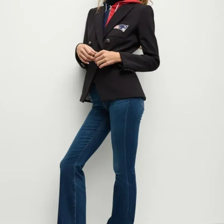 Buy Women New England Patriots Black Blazer