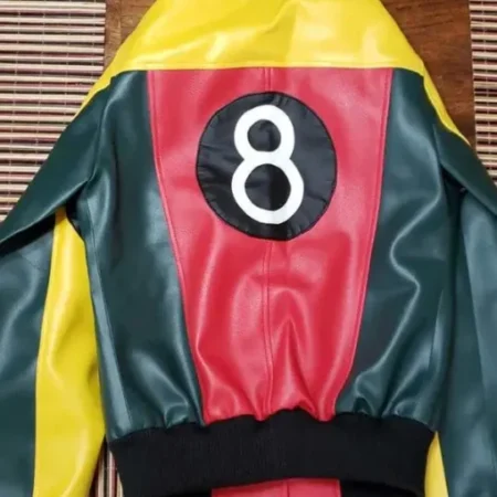 Buy Womens 8 Ball Pool Bomber Leather Jacket