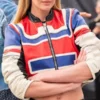 Candice Swanepoel Cropped Zip Leather Jacket For Sale 600x729