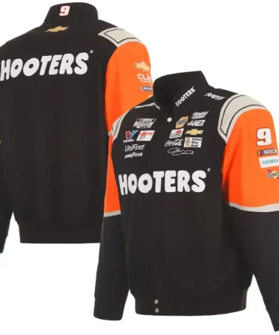 Chase Elliott JH Design Black Hooters Uniform Jacket 600x600