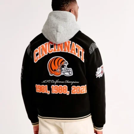 Cincinnati Bengals Bomber Jacket Back
