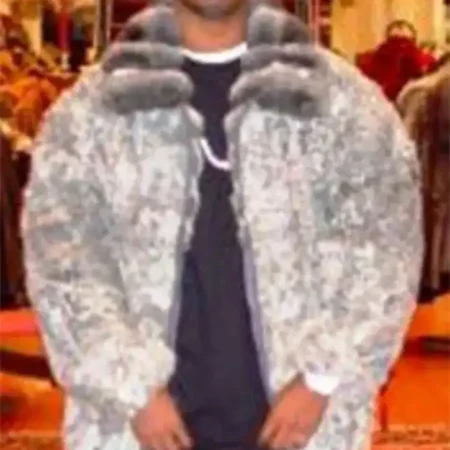 Classic Grey Persian Lamb Fur Jacket webp