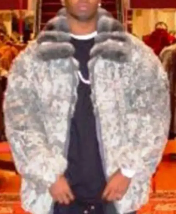Classic Grey Persian Lamb Fur Jacket webp