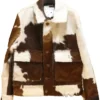 Cowhide Brown And White Leather Fur Jacket.webp