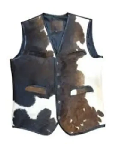 Cowhide Colorblock Leather Vest.webp