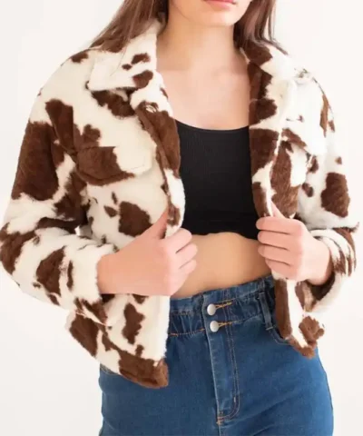 Cowhide Fur Brown And White Jacket.webp
