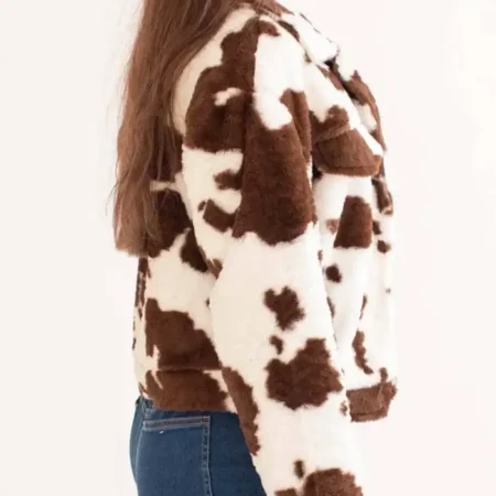 Cowhide Fur Brown And White Jacket For Sale webp