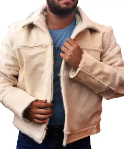 Cowhide Light Beige Fur Jacket.webp
