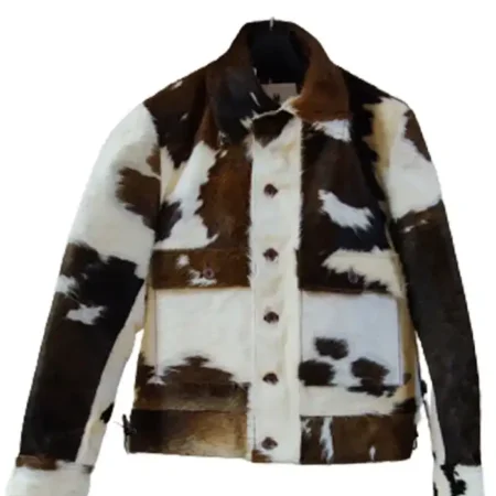 Cowhide Luxurious Fur Leather Jacket webp