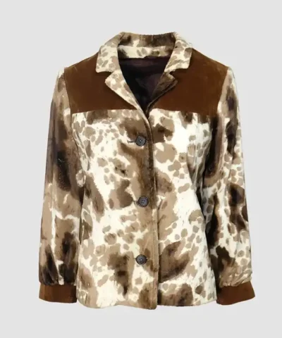 Cowhide Vintage White And Brown Fur Jacket.webp