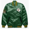 Dallas Stars Green Satin Jacket front