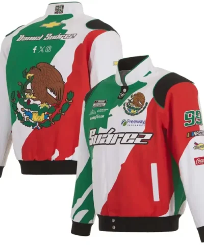 Daniel Suarez JH Design White Black Freeway Uniform Jacket 600x600