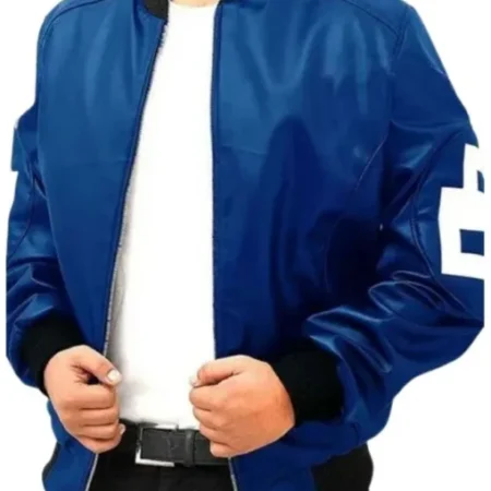 David Puddy Seinfeld 8 Ball Blue Bomber Jacket On Sale