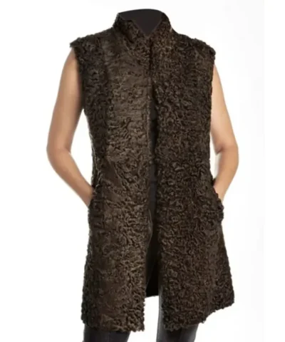 Dennis Astrakhan Persian Lamb Fur Sleeveless Coat.webp