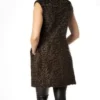 Dennis Karakul Persian Lamb Astrakhan Shearling Fur Sleeveless Brown Coat.webp