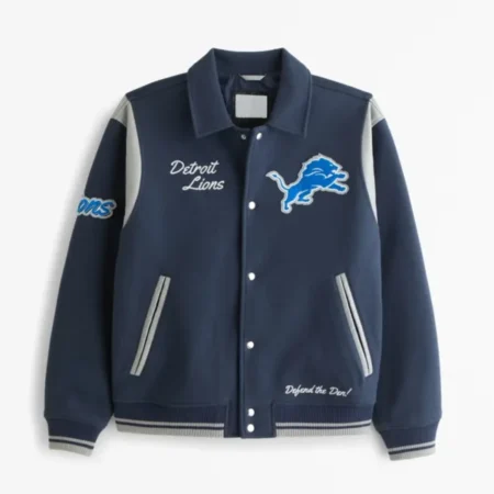 Detroit Lions Bomber Wool Jacket