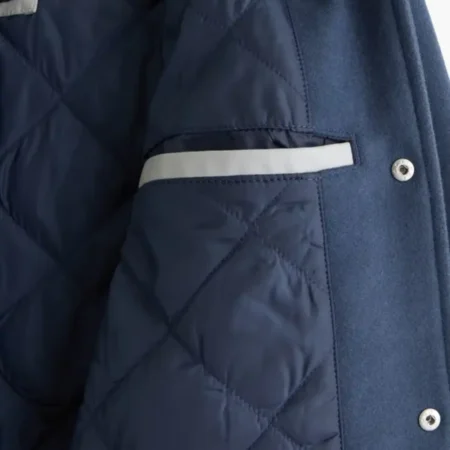 Detroit Lions Bomber Wool Jacket Pocket