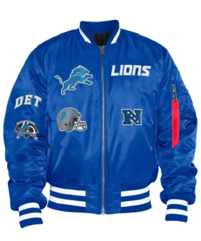 Detroit Lions MA 1 Bomber Jacket 600x789