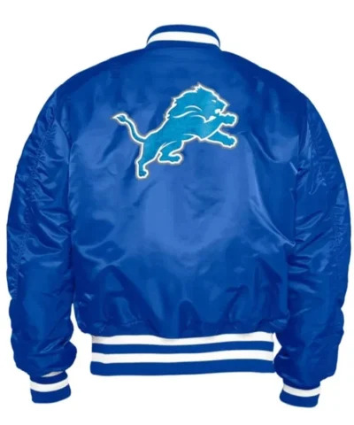 Detroit Lions MA 1 Bomber Jacket Back 600x789