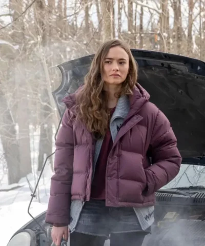 Dexter New Blood Audrey Bishop Purple Puffer Jacket