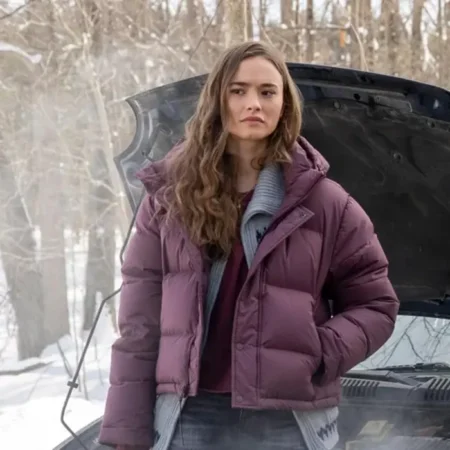 Dexter New Blood Audrey Bishop Purple Puffer Jacket