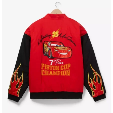 Disney Pixar Cars Lightning McQueen Racing Red Jacket