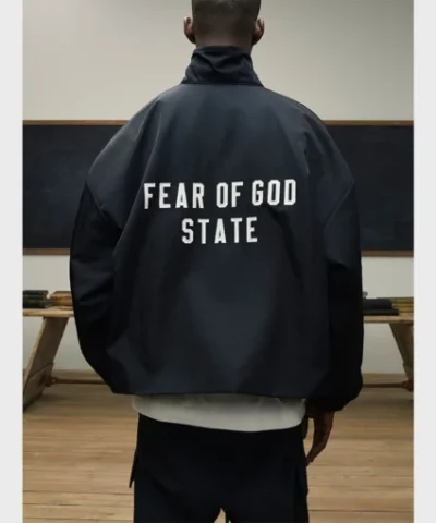 Essentials Fear Of God State Oversized Jacket in Black 510x510