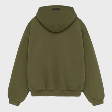 Essentials Fleece Green Hoodie