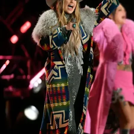 Eve Lainey Wilson New Year Multicolor Trench Coat