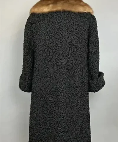 Evelyn Persian Lamb Black Coat with Mink Collar For Men And Women.webp