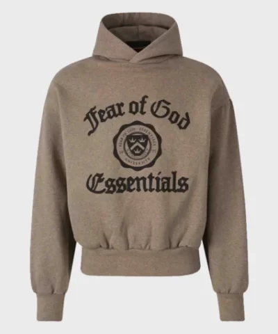 Fear OF God Essentials University Hoodie Brown 510x510