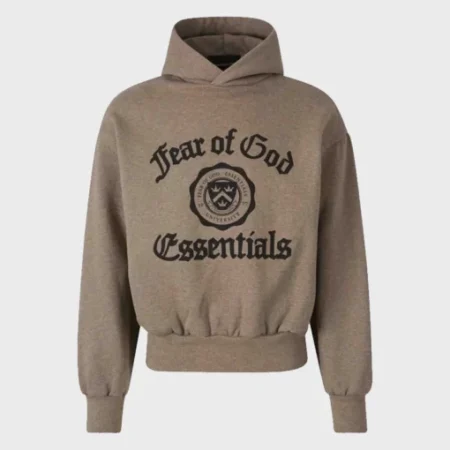 Fear OF God Essentials University Hoodie Brown
