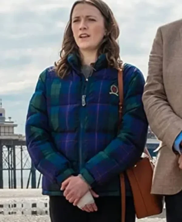 Feel Good George Checkered Puffer Parachute Jacket