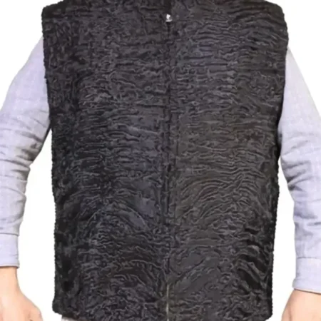 Genuine Persian Lamb Fur Vest Waistcoat webp