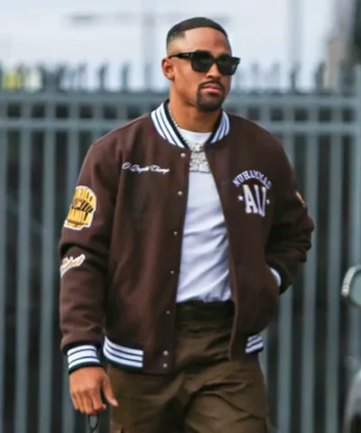 Greatest Of All Time Jalen Hurts Muhammad Ali Varsity Brown Jacket