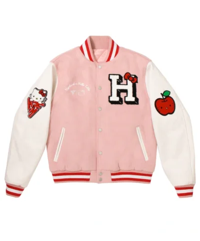 Hello Kitty Apples Varsity Pink Jacket