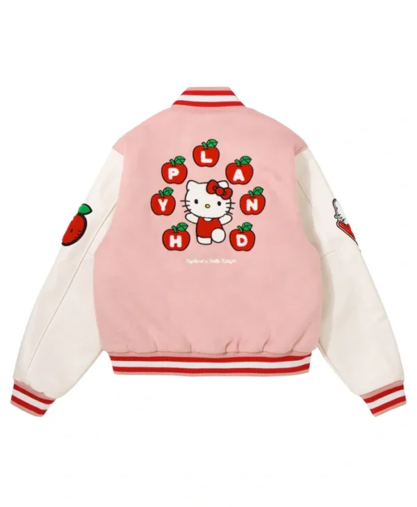 Hello Kitty Apples Varsity Pink Jacket For Sale