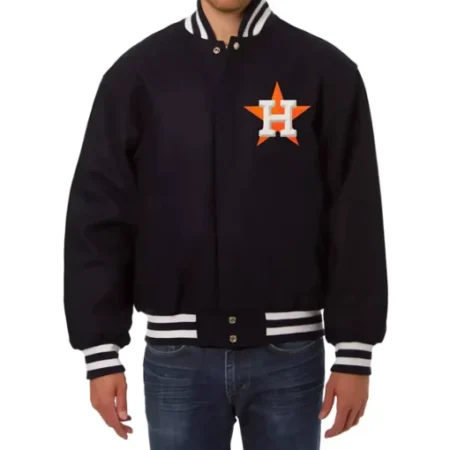 Houston Astros Black Varsity Bomber Jacket