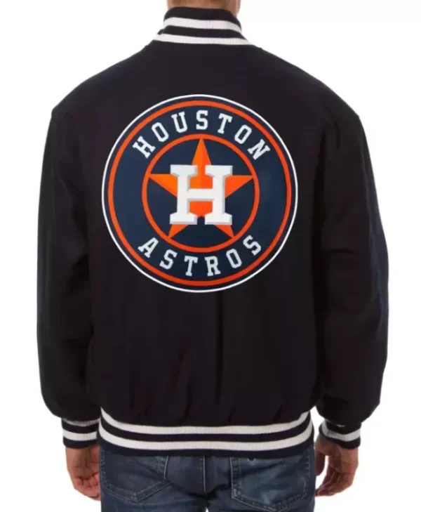 Houston Astros Black Varsity Bomber Jacket sale