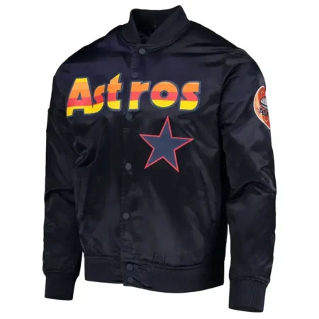 Houston Astros Rainbow Color Black Jacket