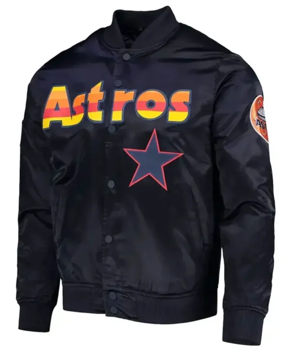 Houston Astros Rainbow Color Black Jacket
